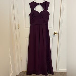 BILL LEVKOFF- Size 8- Bridesmaid Dress-Eggplant